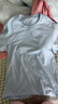 【京东直采】重磅纯棉 圆领短袖男款t恤衣服女士t恤服装真5折专场 冰川蓝（短袖） XL （125-140斤） 实拍图