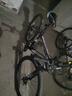EG7山地自行车成人学生变速越野单车双减震赛车26寸青少年男女公路车 升级版辐条-黑白【加厚车架、轮胎】 26寸21速【适合：160-180CM】 实拍图