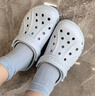 CROCS卡骆驰贝雅洞洞鞋轻便百搭男鞋一脚蹬洞洞鞋女拖鞋休闲鞋|10126 黑色-001(含智必星)【现货】 44 (280mm) 实拍图
