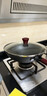 美的（Midea）铁锅炒锅健康无涂层精铁炒菜锅家用明火燃气灶凹面电磁炉专用32cm 实拍图