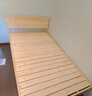 标勋实木床双人1.8米现代简约1.5米家用主卧大床出租屋床1.2m单人床 【床腿30cm高】【满铺】单床 1500mm*2000mm【推荐】 实拍图