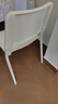 宜家（IKEA）帝奥多斯可堆叠白色餐桌椅凳子家用靠背现代简约塑料 白色 实拍图