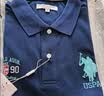 U.S. POLO ASSN.polo衫男商务休闲短袖t恤男干爽透气半袖男上衣 藏蓝色 XL 实拍图