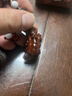 YORA守财貔貅挂件小叶紫檀貔貅钥匙扣男士汽车钥匙挂饰挂绳钥匙链女士 实拍图