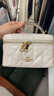 蔻驰（COACH）新款奥莱女士女包RAINER 18号斜挎包单肩包盒子包手提通勤 IM/粉笔白色 实拍图