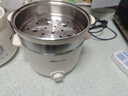 小熊（Bear）电煮锅不锈钢 宿舍小电锅 小火锅 泡面家用电热锅 蒸煮一体多功能锅大容量2-3人用 E25P6配蒸笼 实拍图
