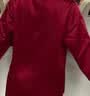 金三塔真丝睡衣女套装100%桑蚕丝[丝滑亲肤]可外穿居家服七夕礼物 19姆米焦糖红 2XL 实拍图