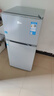 美的（Midea）112L两门小冰箱灰色双温小冰箱迷你家用宿舍租房灵活摆放节能低音深冷速冻 BCD-112CM 实拍图