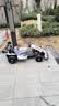 慕迪尼高端儿童电动卡丁车漂移赛车亲子可坐大人静音四轮电动汽车F1玩具 高配烤漆灰无级变速手刹连杆转向+充气前轮+漂移后轮 实拍图