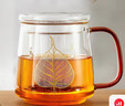 雅集耐热玻璃茶杯茶水分离泡茶杯办公室茶道喝茶杯子一叶菩提杯500ml 实拍图