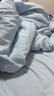 曼克顿（MANKEDUN）A类亲肤水洗棉床上四件套兔毛贴布绣卡通ins风床单被套三件套 汪汪西高地-baby蓝 四件套1.8m 床笠款 （被套200*230cm） 实拍图