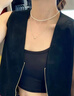 Qlady小米珠叠戴项链女双层颈链高级感锁骨链项圈女七夕情人节生日礼物 实拍图
