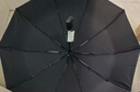天堂伞 全自动雨伞三折 10骨加固一键开收易甩干简约晴雨伞 乌木黑 实拍图