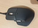 罗技（Logitech）大师系列 MX Master 3S 菁英版 无线蓝牙鼠标  办公静音鼠标 人体工学 石墨黑 无线接收器需另购买 实拍图
