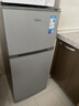 美的（Midea）112L两门小冰箱灰色双温小冰箱迷你家用宿舍租房灵活摆放节能低音深冷速冻 BCD-112CM 实拍图