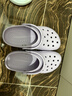 卡骆驰（CROCS）檀健次同款经典洞洞鞋轻便百搭女沙滩鞋包头拖鞋男鞋|10001 大气灰-1FT(含智必星) 41 /42(260mm) 实拍图