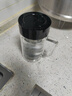 富光双层玻璃杯商务泡茶杯子 大容量男女耐热办公水杯带把黑色320ml 实拍图