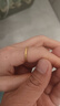 中国黄金（CHINA GOLD）足金戒指女碎碎冰戒指黄金固口素圈指环七夕情人节礼物送女友老婆 碎碎冰戒指 圈号12 1g 实拍图