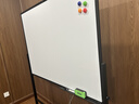 得力白板写字板120*90cm H型碳钢支架式磁吸书写移动升降办公会议黑板家庭辅导培训33715【升级双面】 实拍图