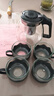 【京东物流】茶壶套装整套茶具大容量玻璃茶杯带滤网耐高温泡茶具 1000ML一壶+四杯套装【无茶盘】 实拍图