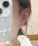 BJYLS999纯银针四叶草耳钉女士高级感足银针耳环耳饰生日礼物送女朋友 999足银针四叶草耳钉（玫瑰礼盒） 实拍图