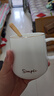 传旗陶瓷马克杯带勺盖咖啡杯牛奶杯早餐杯办公杯男女茶杯描金白400ml 实拍图