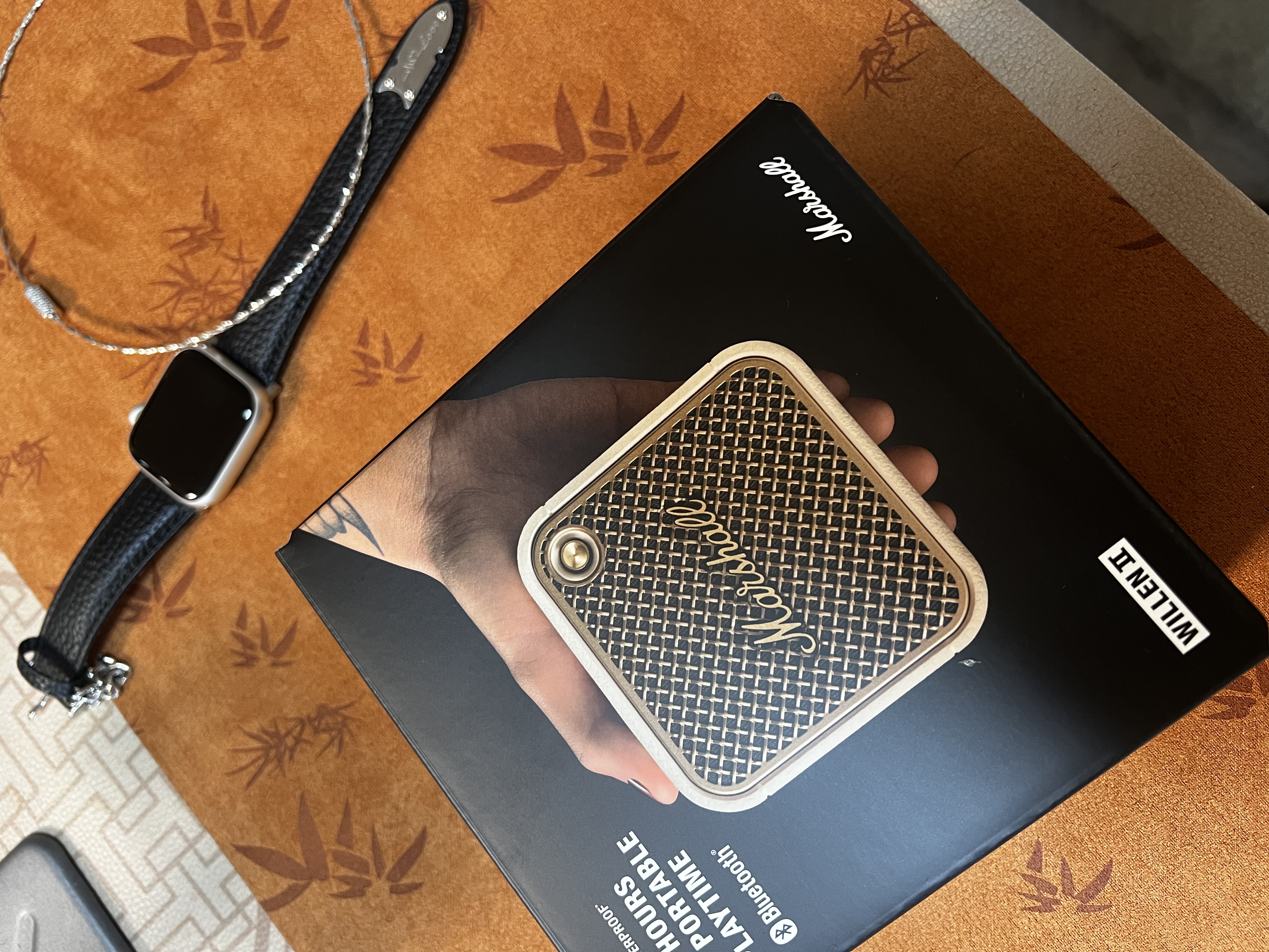 马歇尔（Marshall）【只换不修】WILLEN II 音箱便携无线蓝牙家用户外防尘防水续航2代小音响 礼物 willen2油彩白 实拍图
