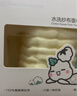 全棉时代婴儿口水巾儿童水洗纱布面巾洗脸小毛巾 礼盒3条装黄蓝绿25×50cm 实拍图