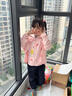 牧萌儿童防晒衣男女童防晒服夏季冰丝凉感宝宝防晒外套披肩 水蜜桃 XL 实拍图