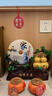 礼之源 招财葫芦平安扣摆件 天然玉石工艺品 家居客厅玄关酒柜装饰品 沙金色福禄平安扣家和万事兴 实拍图