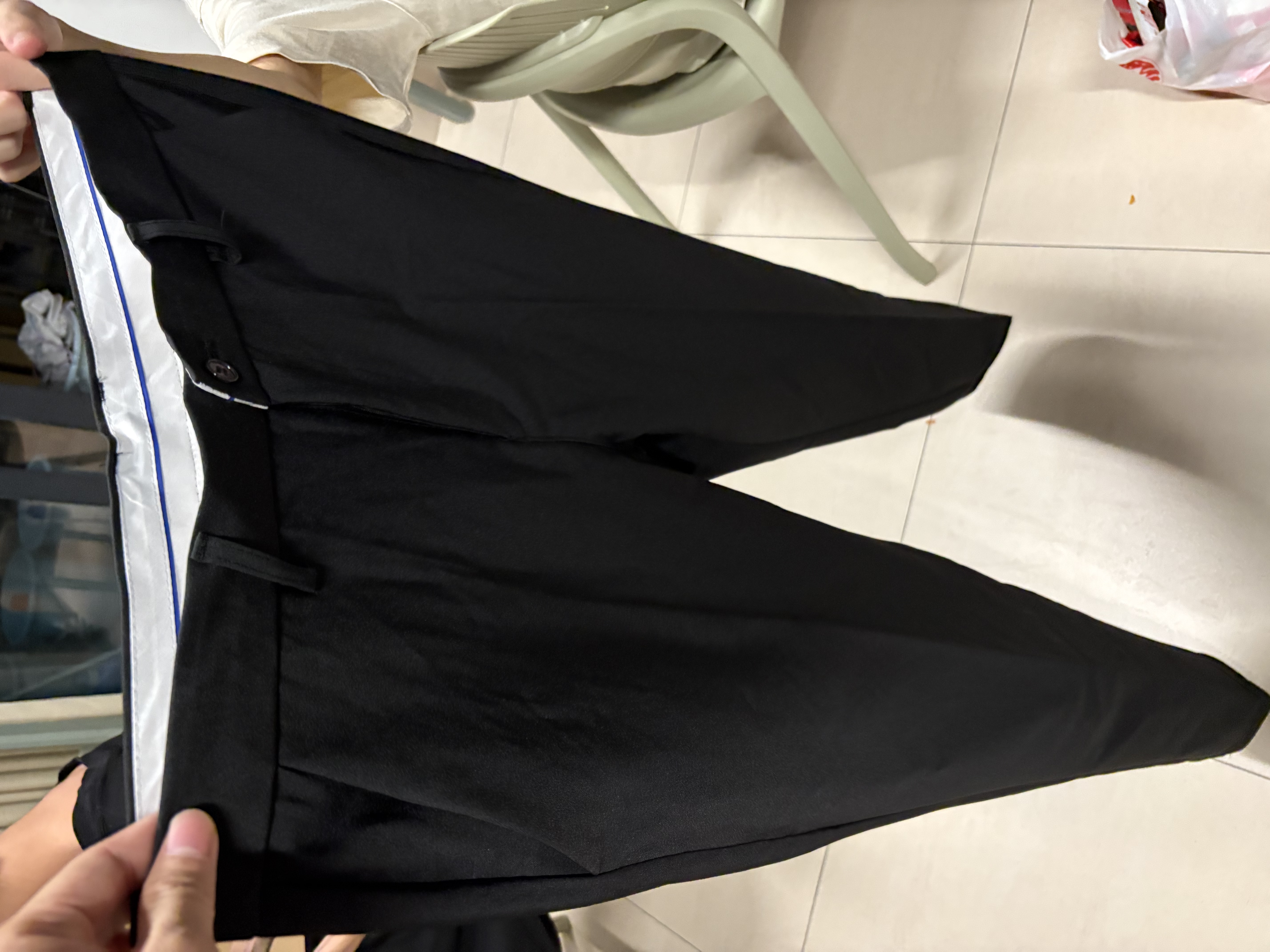 西裤男夏季薄款职业正装商务修身抗皱免烫直筒西服裤轻奢休闲长裤 黑色 34 （145斤左右） 实拍图