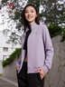 骆驼（CAMEL）跑步运动套装女立领长袖两件套运动服 7C2226L5463 华芙紫 M 实拍图