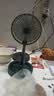 电风扇伸缩折叠小风扇宿舍家用静音充电型办公台式USB桌面宿舍大风力夏台面落地两用折叠电风扇 颜色随机 直插款无档位开关1个装 实拍图