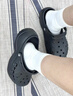 CROCS卡骆驰洞洞鞋贝雅洞洞鞋轻便运动鞋耐磨一脚蹬拖鞋休闲鞋|10126 黑色-001 36 /37(220mm) 实拍图