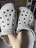 卡骆驰（CROCS）檀健次同款经典洞洞鞋轻便百搭女沙滩鞋包头拖鞋男鞋|10001 骨白色-2Y2(含智必星) 37 /38(230mm) 实拍图