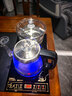 开品 全自动底部上水感应续水电热水壶 家用办公茶具套装烧水消毒茶台 可嵌入式玻璃烧水壶茶桌一体 1L 晶耀黑20X37CM 烧水煮杯 桶水款 实拍图