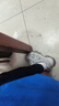 361°儿童运动鞋男女童跑鞋春夏大网孔透气魔术贴跑鞋防滑软底跑步鞋 【四季密网】碳黑/银色 40 实拍图