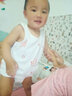 小素材婴儿背心新生幼儿宝宝儿童马甲护肚吊带纯棉夏季薄款男童女童春秋 贝贝小鱼蓝 80cm（12-18个月） 实拍图