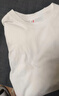 凡客诚品（VANCL）纯棉长袖T恤男春秋季圆领内搭衣服休闲宽松透气打底衫 白色 M 实拍图