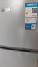 美的（Midea）112L两门小冰箱灰色双温小冰箱迷你家用宿舍租房灵活摆放节能低音深冷速冻 BCD-112CM 实拍图