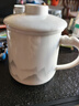 宅轻松 羊脂玉水墨茶杯陶瓷茶水分离过滤泡茶茶具中式带盖泡茶公道杯 实拍图