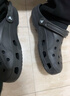 CROCS卡骆驰洞洞鞋贝雅洞洞鞋轻便运动鞋耐磨一脚蹬拖鞋休闲鞋|10126 黑色-001 43 (270mm) 实拍图