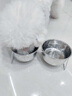 DALYKATE德国品牌猫碗狗碗狗狗食盆宠物用品不锈钢双碗喝水碗增高架防打翻 304食品级不锈钢--小号碗+小号碗 【耐腐蚀 不易锈】 实拍图