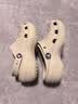 卡骆驰（CROCS）白鹿同款云朵洞洞鞋|206750 骨白色-2Y2 35(220mm) 实拍图
