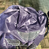 雨衣电动车摩托车雨披成人男女单人双帽檐雨衣加大加厚骑行雨衣 大号双人双帽横宽1.9米 紫色 实拍图