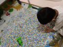 沙子玩具沙池套装儿童决明子玩具沙室内仿瓷沙沙滩车挖沙工具家用 50斤混色仿瓷沙 安全材质 实拍图