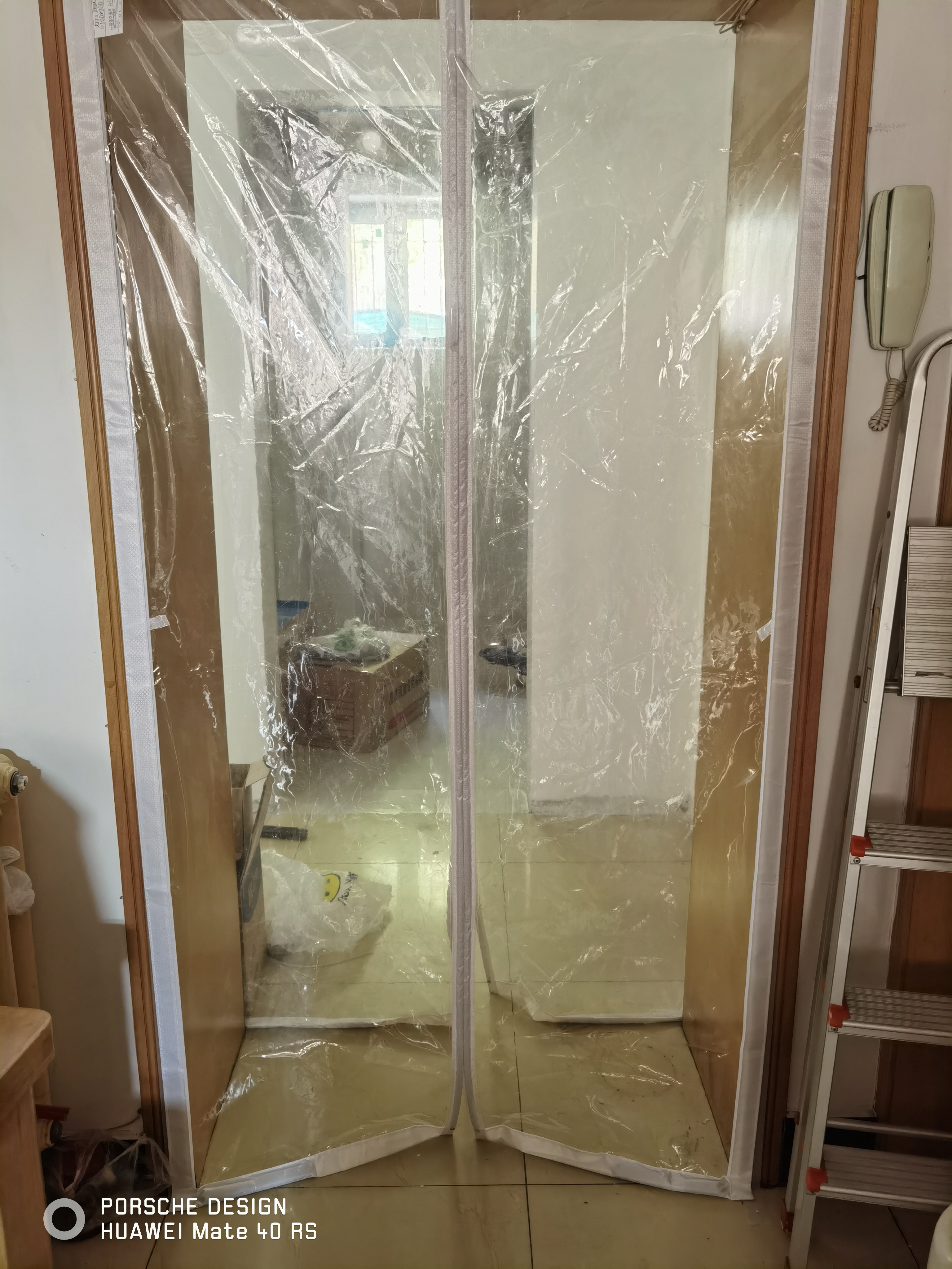 源兴（YUANXING）门帘冬季防风保暖挡风透明门帘 免打孔空调门帘塑料家用商铺超市磁吸隔断帘子 100x200cm  实拍图