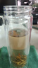 【京东物流配送】高硼硅双层玻璃杯大容量泡茶杯水杯子茶水分离杯 【双层加厚】茶杯350ml1只 实拍图