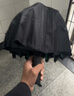 京东京造 黑武士 雨伞 反向手动伞晴雨两用男士雨伞加固8骨23寸105cm 实拍图
