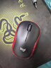 罗技（Logitech）M185鼠标 无线鼠标 办公鼠标 对称鼠标 黑色红边 带无线2.4G接收器 实拍图